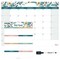 bloom daily planners 3 Piece Magnetic Dry Erase Planner Set, Garden Blooms